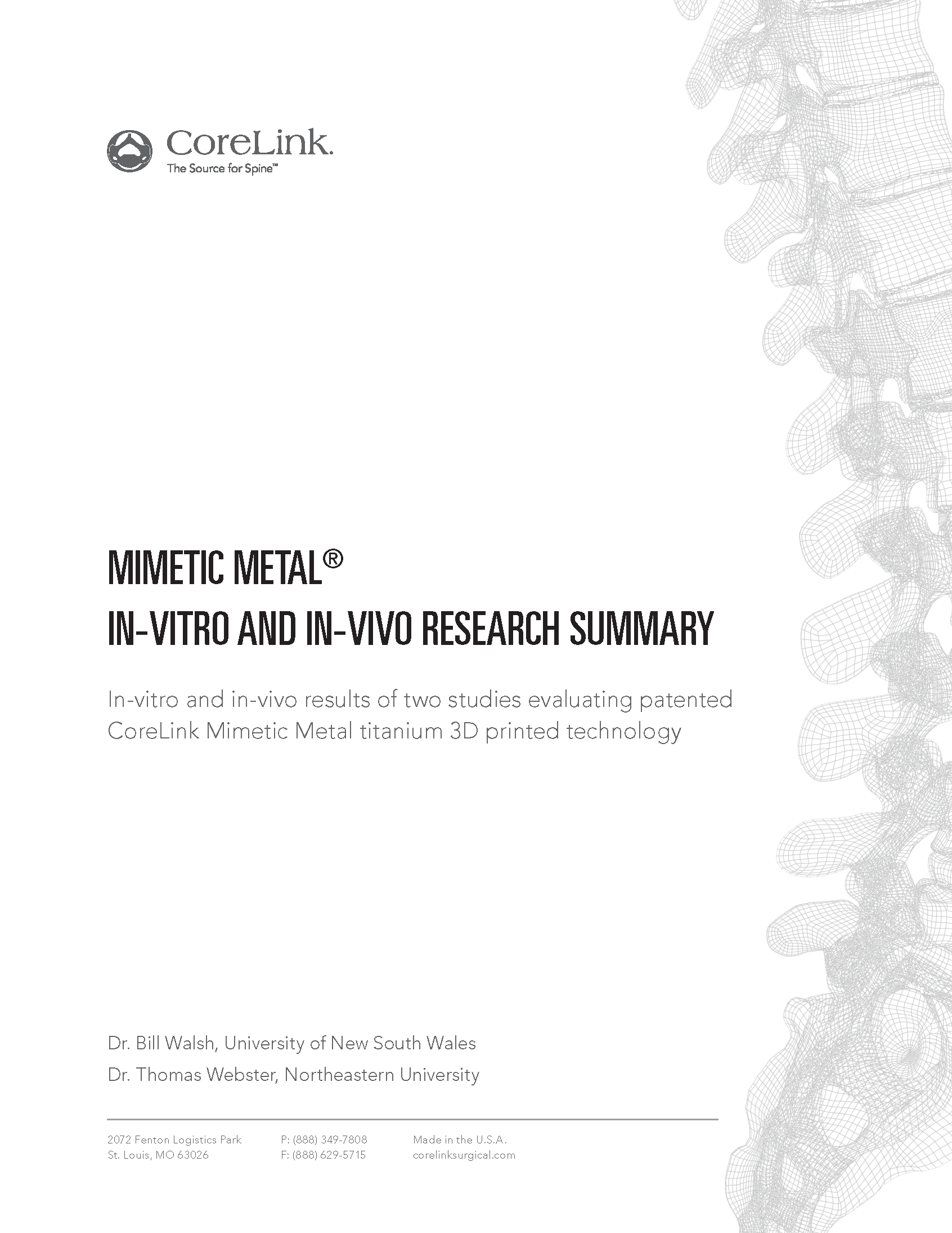 Mimetic Metal_In-Vitro In-Vivo Research Summary_cover